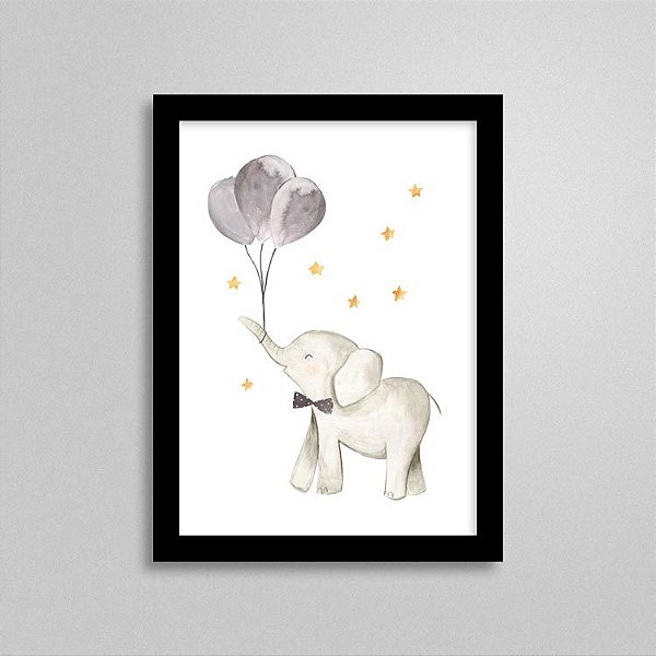 Quadro Elefante - Quarto de Menino M3