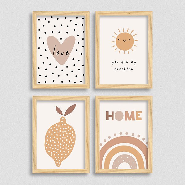 Quadro Infantil Boho - Love