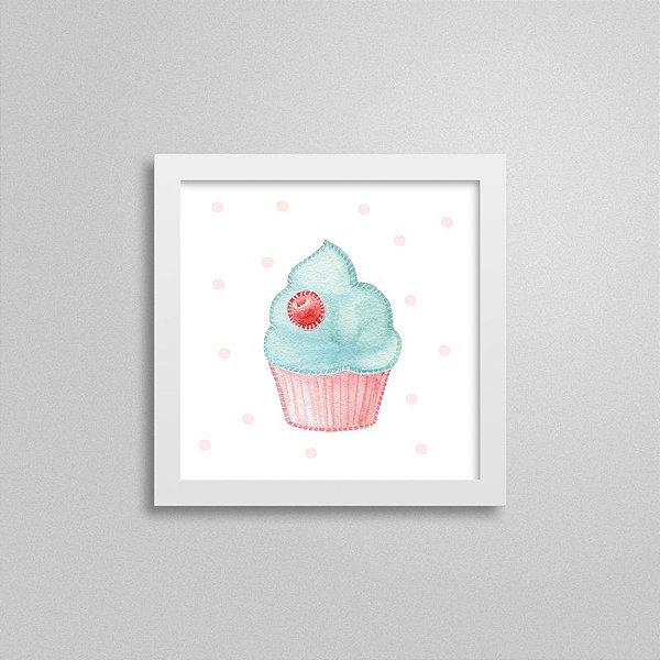 Quadro decorativo Sweet Baby Girl - Cupcake
