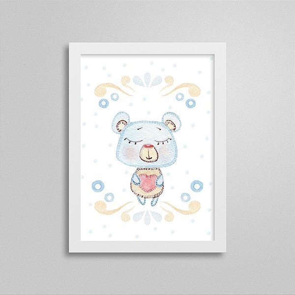 Quadro decorativo Sweet Baby Boy - Ursinho