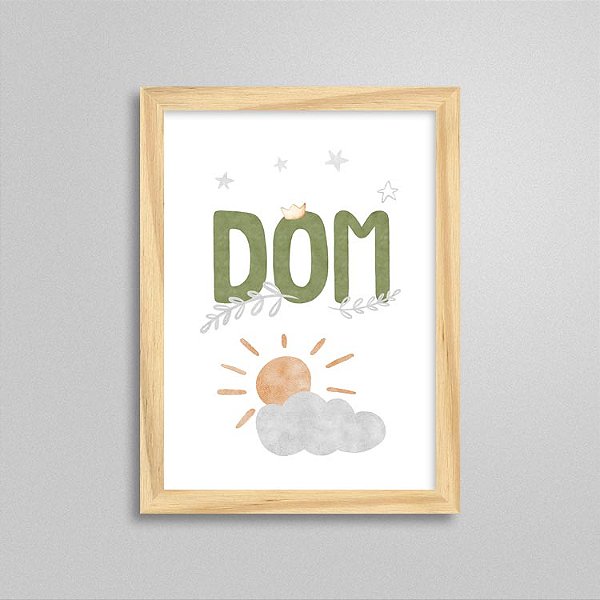 Quadro nome Dom