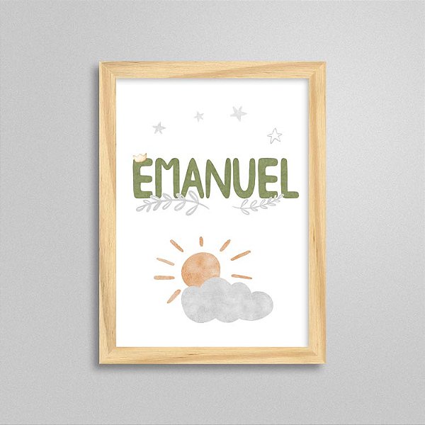 Quadro nome Emanuel