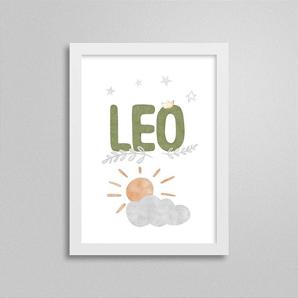 Quadro nome Leo