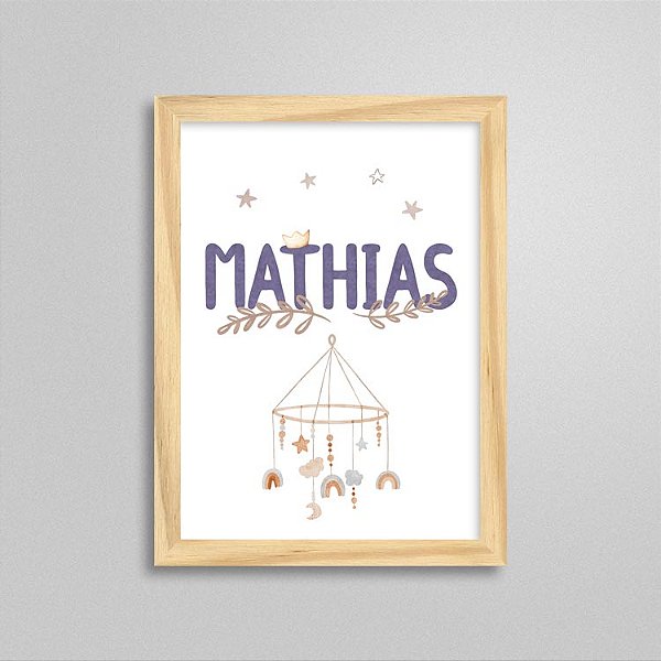 Quadro nome Mathias