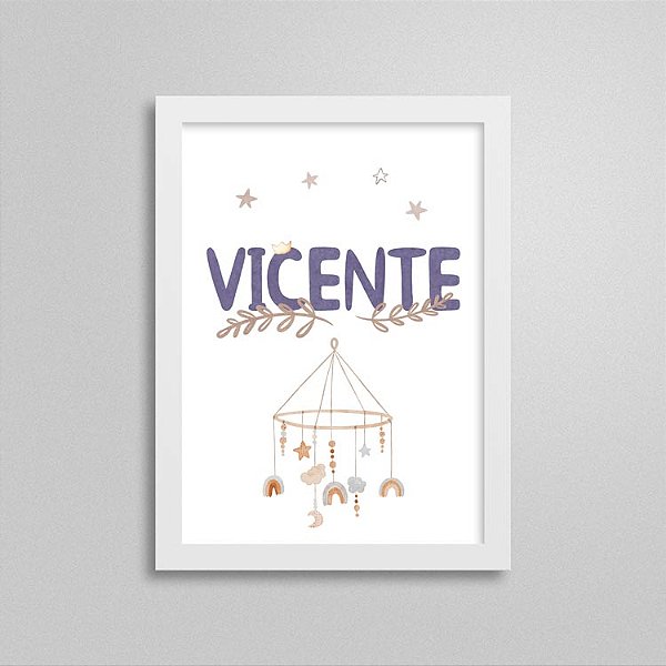 Quadro nome Vicente