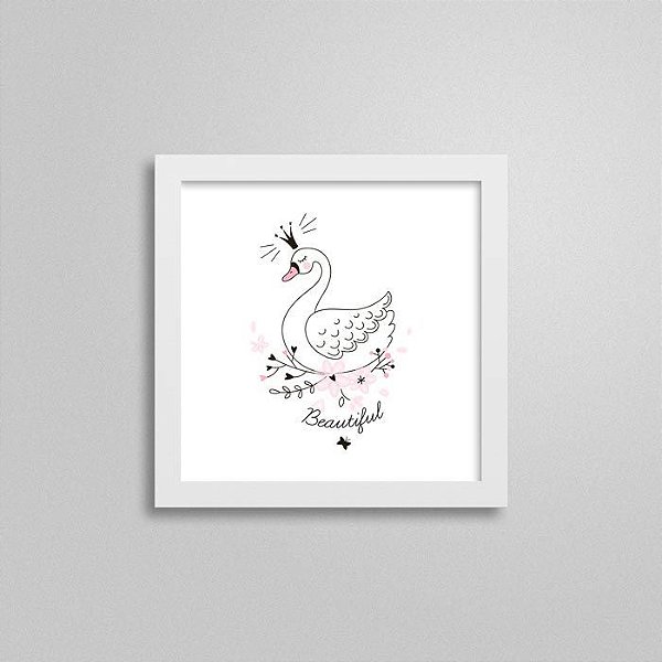 Quadro Balé Quarto de Bebê - Cisne