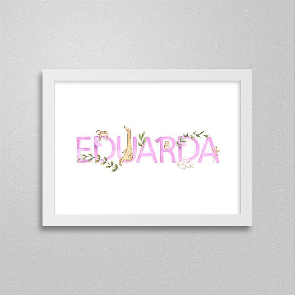 Quadro nome Eduarda