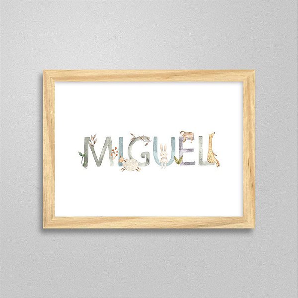 Quadro nome Miguel