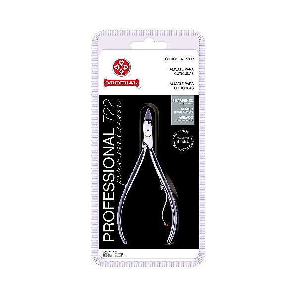 Alicate De Cuticula Profissional 722 Premium Inox Afiado Mundial
