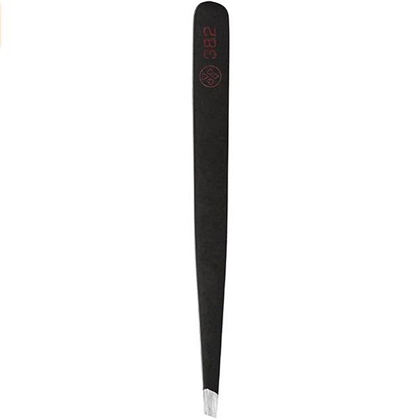 Pinça Mundial Sobrancelha Ponta Diagonal Black Bc-382