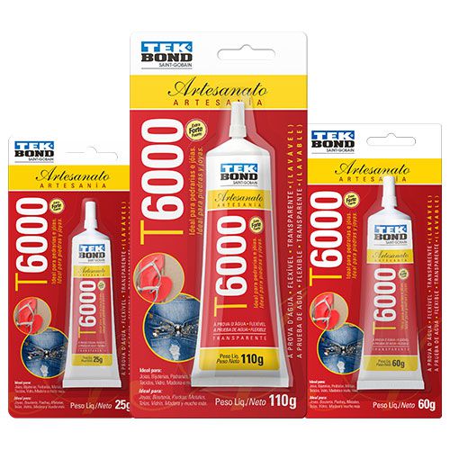 Adesivo Cola Para Artesanato T6000 Permanente TekBond