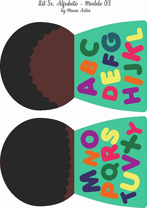 FELTRO ESTAMPADO SR. ALFABETO - MENINO 03