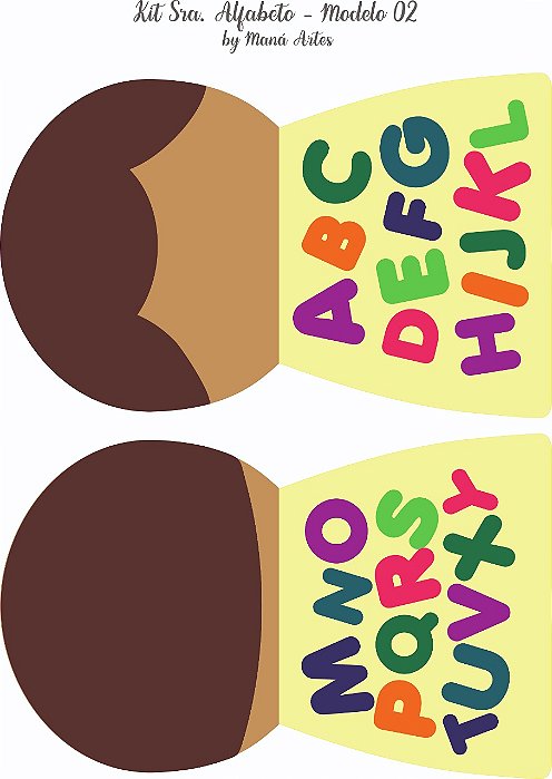 FELTRO ESTAMPADO SRA. ALFABETO - MENINA 02