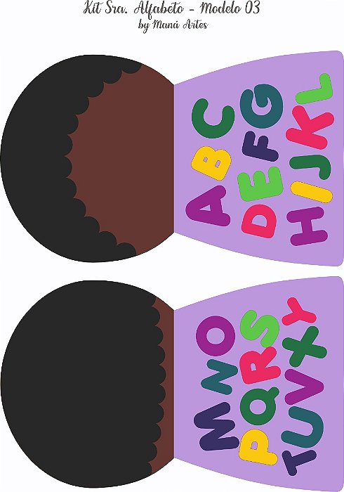 FELTRO ESTAMPADO SRA. ALFABETO - MENINA 03