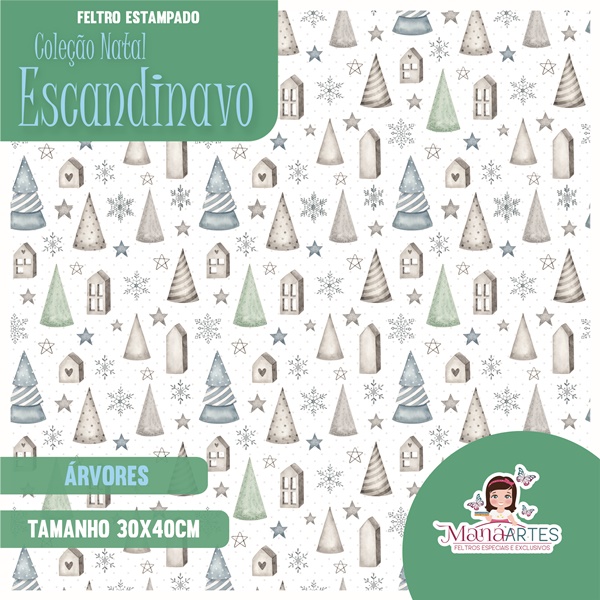 COLEÇÃO ESTAMPADOS - NATAL ESCANDINAVO
