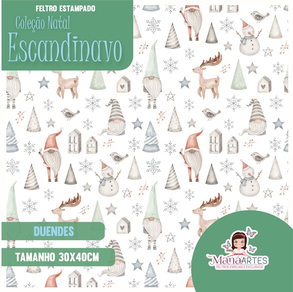 COLEÇÃO ESTAMPADOS - NATAL ESCANDINAVO