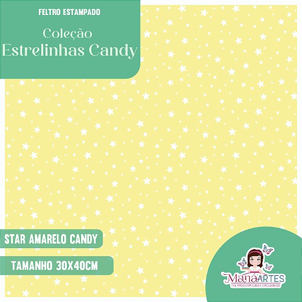 COLEÇÃO FELTROS ESTAMPADOS - ESTRELINHAS CANDY
