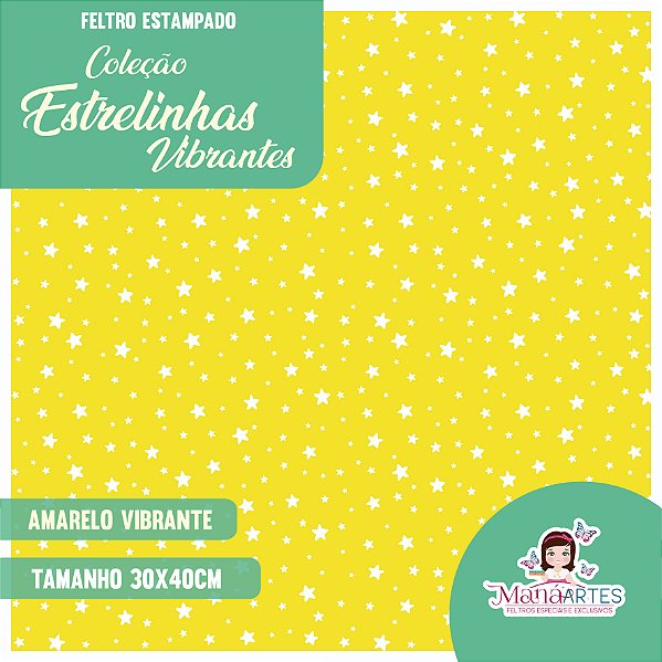 COLEÇÃO FELTROS ESTAMPADOS - ESTRELINHAS VIBRANTES 01