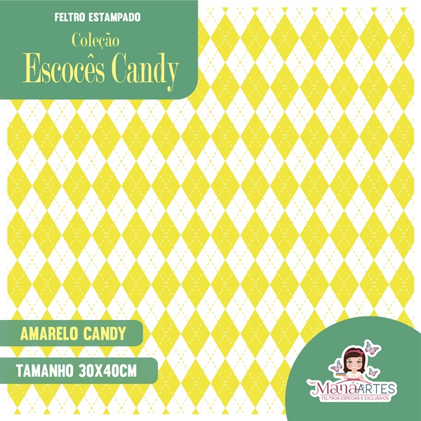 COLEÇÃO FELTROS ESTAMPADOS - ESCOCÊS CANDY