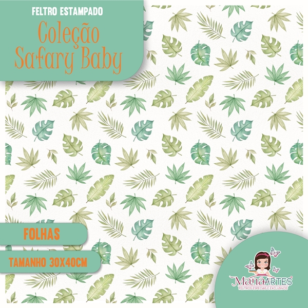 COLEÇÃO FELTROS ESTAMPADOS - SAFARI BABY