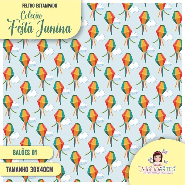 COLEÇÃO FELTROS ESTAMPADOS - FESTA JUNINA E JULINA