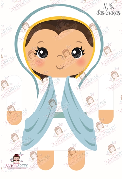 BONECOS SANTINHOS -  NOSSA SENHORA DAS GRAÇAS