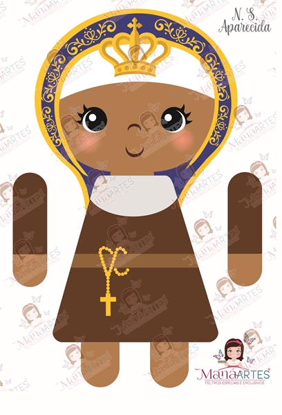 BONECOS SANTINHOS - NOSSA SENHORA APARECIDA