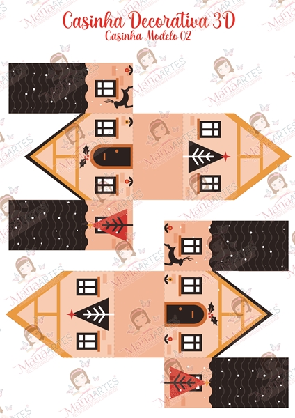 COLEÇÃO CASINHA DE NATAL 3D - MOD. 02