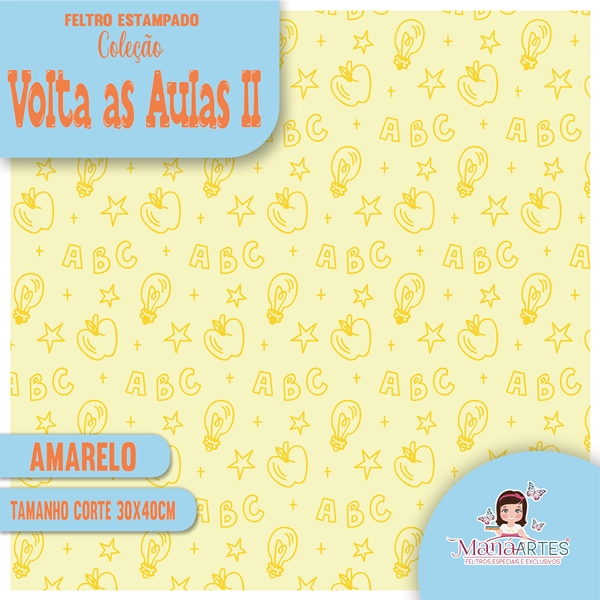 COLEÇÃO FELTROS ESTAMPADOS - VOLTA AS AULAS 2