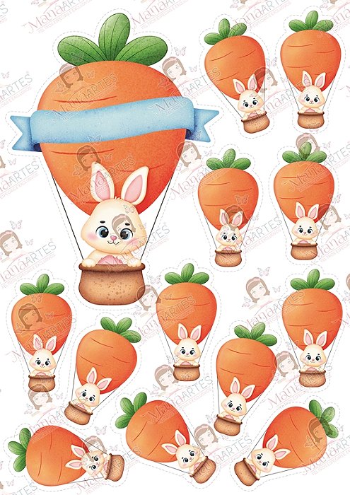 SCRAPFELT - BALÃO CENOURA - MENINOS