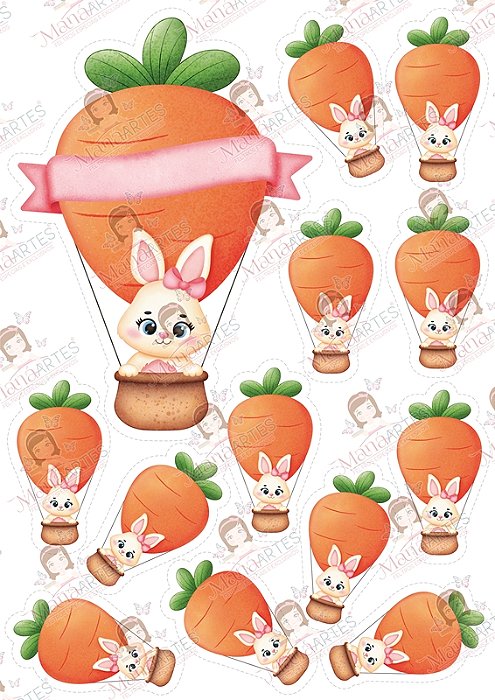 SCRAPFELT - BALÃO CENOURA - MENINAS