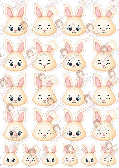 SCRAPFELT - CABEÇAS DE COELHOS - MENINOS