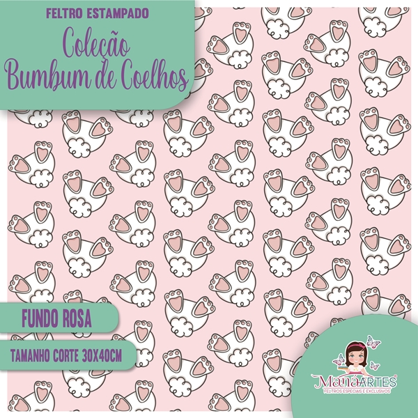 COLEÇÃO SCRAPFELT PÁSCOA - BUMBUM DE COELHOS