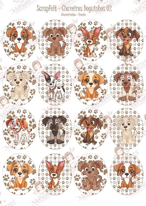 SCRAPFELT - CHAVEIROS DOGUINHOS 02