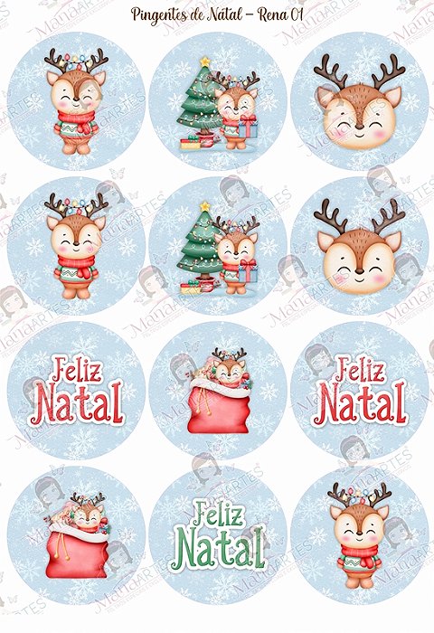 PINGENTES DE NATAL - RENA 01