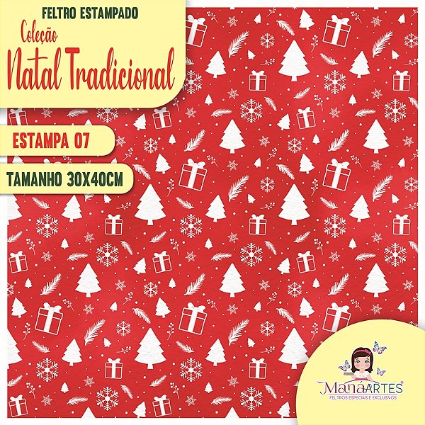 COLEÇÃO FELTROS ESTAMPADOS - NATAL TRADICIONAL