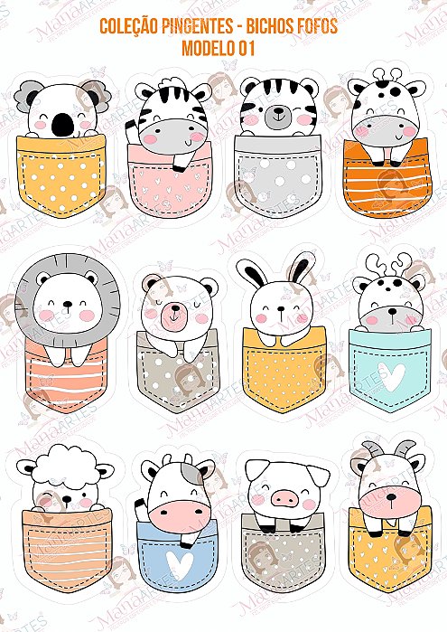 SCRAPFELT - BICHINHOS FOFOS 01