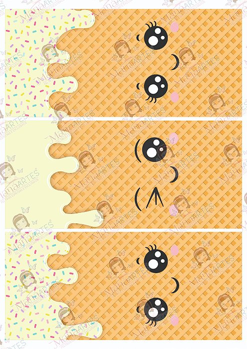 PORTA CHOCOLATE DOÇURAS - AMARELO CLARO