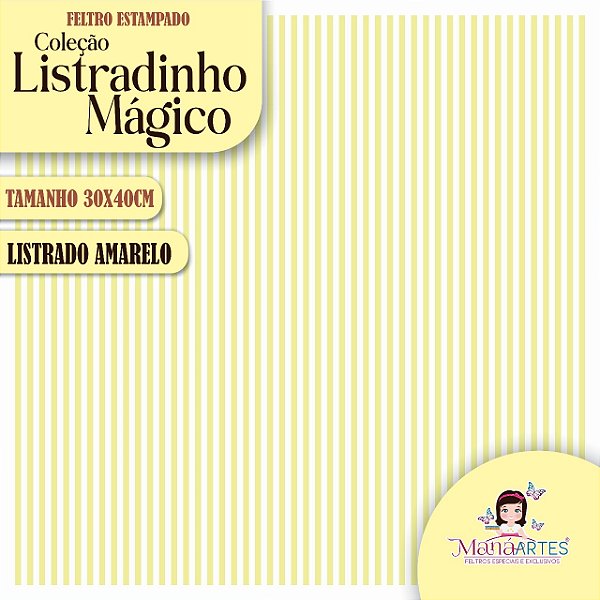COLEÇÃO FELTROS ESTAMPADOS - LISTRADINHOS MÁGICOS