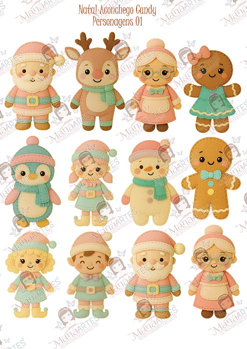 NATAL ACONCHEGO CANDY - PERSONAGENS 01