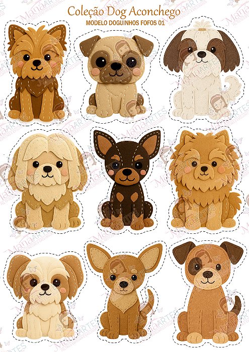 PAINEL ESTAMPADO - DOG FELT ACONCHEGO - 01