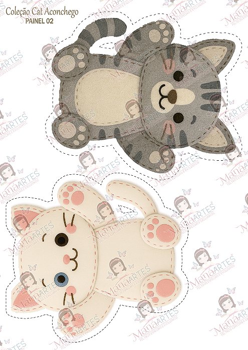 PAINEL ESTAMPADO - CAT FELT ACONCHEGO - MÉDIO 02