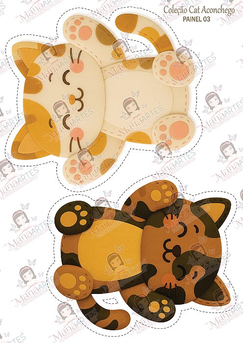 PAINEL ESTAMPADO - CAT FELT ACONCHEGO - MÉDIO 03