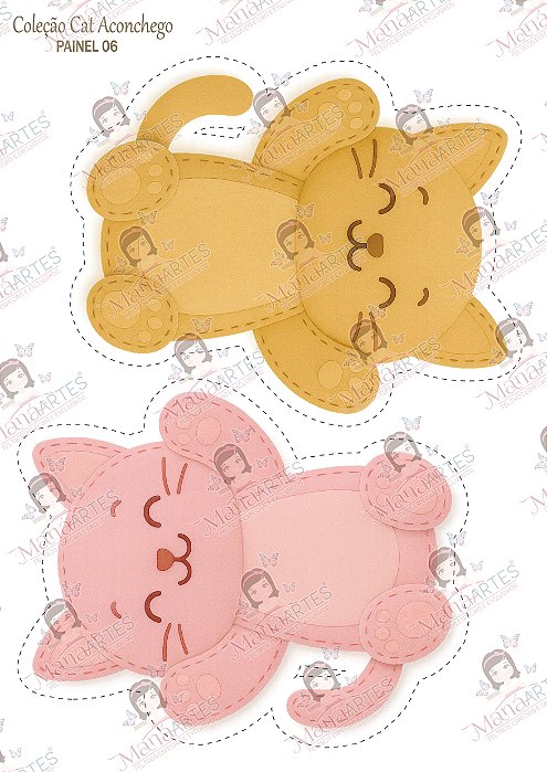 PAINEL ESTAMPADO - CAT FELT ACONCHEGO - MÉDIO 06