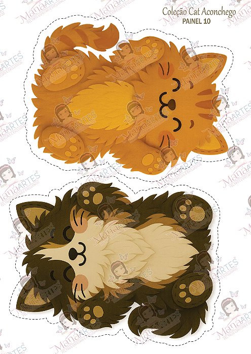 PAINEL ESTAMPADO - CAT FELT ACONCHEGO - MÉDIO 10