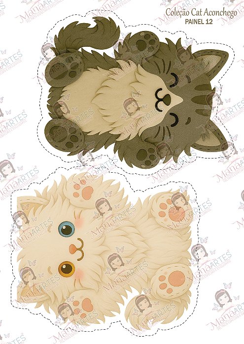 PAINEL ESTAMPADO - CAT FELT ACONCHEGO - MÉDIO 12