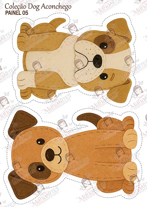 PAINEL ESTAMPADO - DOG FELT ACONCHEGO - MÉDIO 05