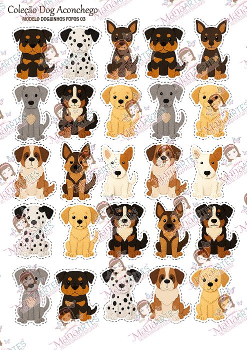 PAINEL ESTAMPADO - DOG FELT ACONCHEGO - 03 - 6cm