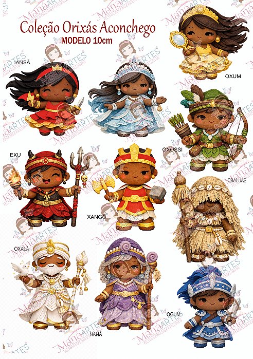 COLEÇÃO ORIXÁ ACONCHEGO - 10CM