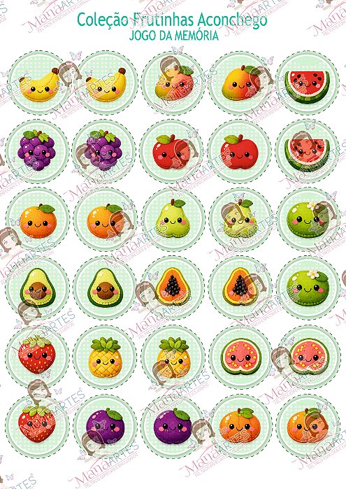 COLEÇÃO FRUTINHA ACONCHEGO - JOGO DA MEMÓRIA